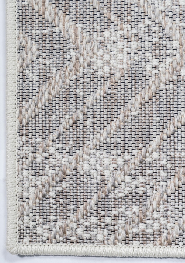 NUBIA E1007 BEIGE/ CAFÉ 200*290 TAPETE PARA EXTERIOR - LN