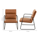 TORCEL SILLON OCASIONAL EN PIEL VEGANA - JM