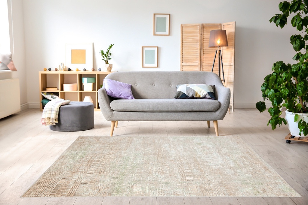 DENIZ U7016 CREMA VERDE 200*290 TAPETE - LN26