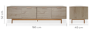 TRAMONTI MUEBLE TV CREDENZA - JM26