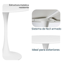 VITTORIA MESA CIRCULAR PARA EXTERIOR 100cm BLANCA - JM26. *quedan pocos consultar disponbilidad
