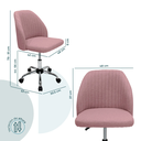 HENA SILLA DE OFICINA ROSA - JM26