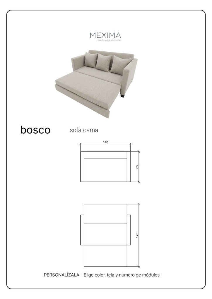 BOSCO SOFA CAMA - EC25