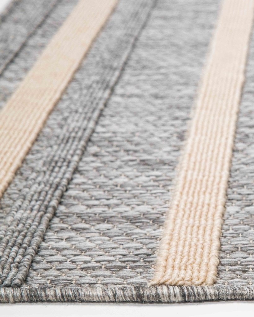 ARIA T2309 GRIS CREMA 240*340 TAPETE PARA EXTERIOR - LN 