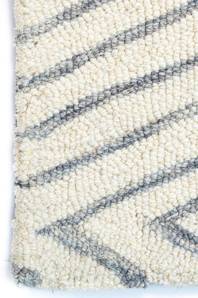 VANI D2036 GRIS CREMA NEGRO 60x90cm TAPETE - LN