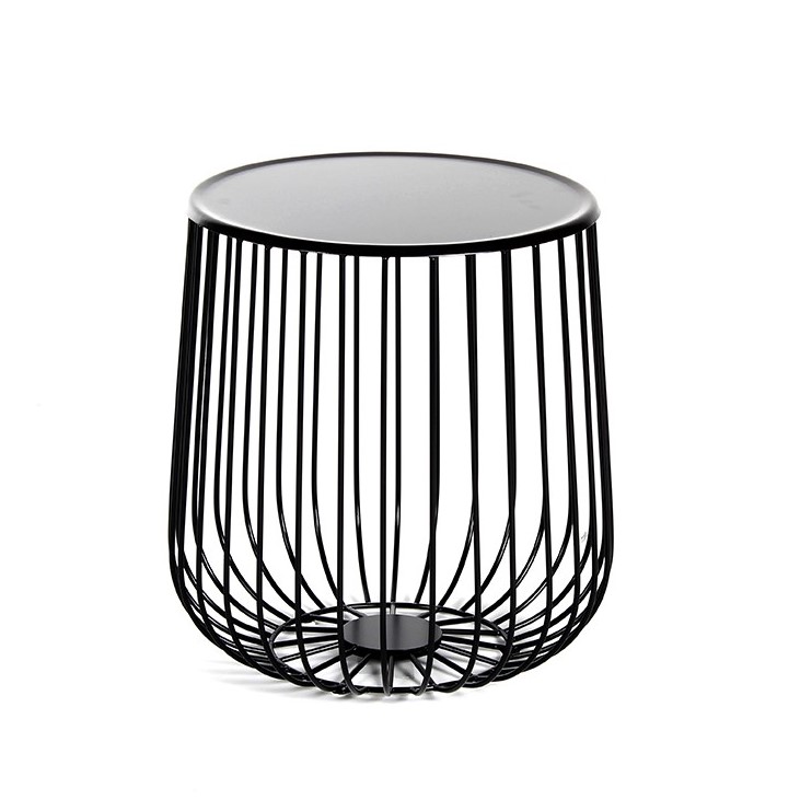 ROMA MESA LATERAL NEGRA (interior o exterior) - MO26