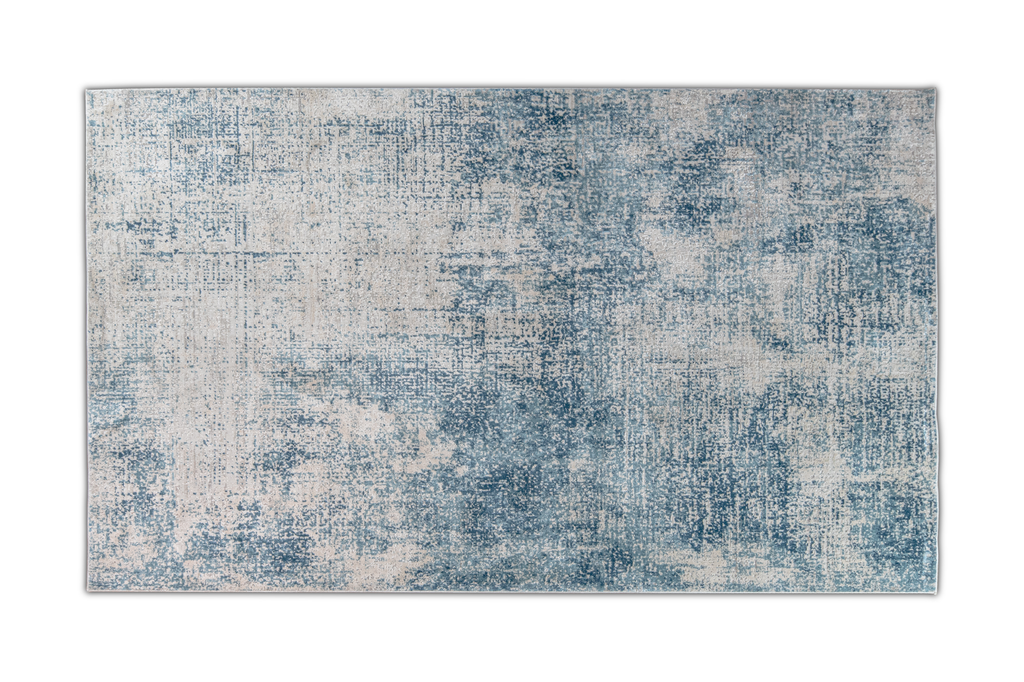 KEMER 2 2033  CREMA AZUL 60*90 TAPETE - LN26  