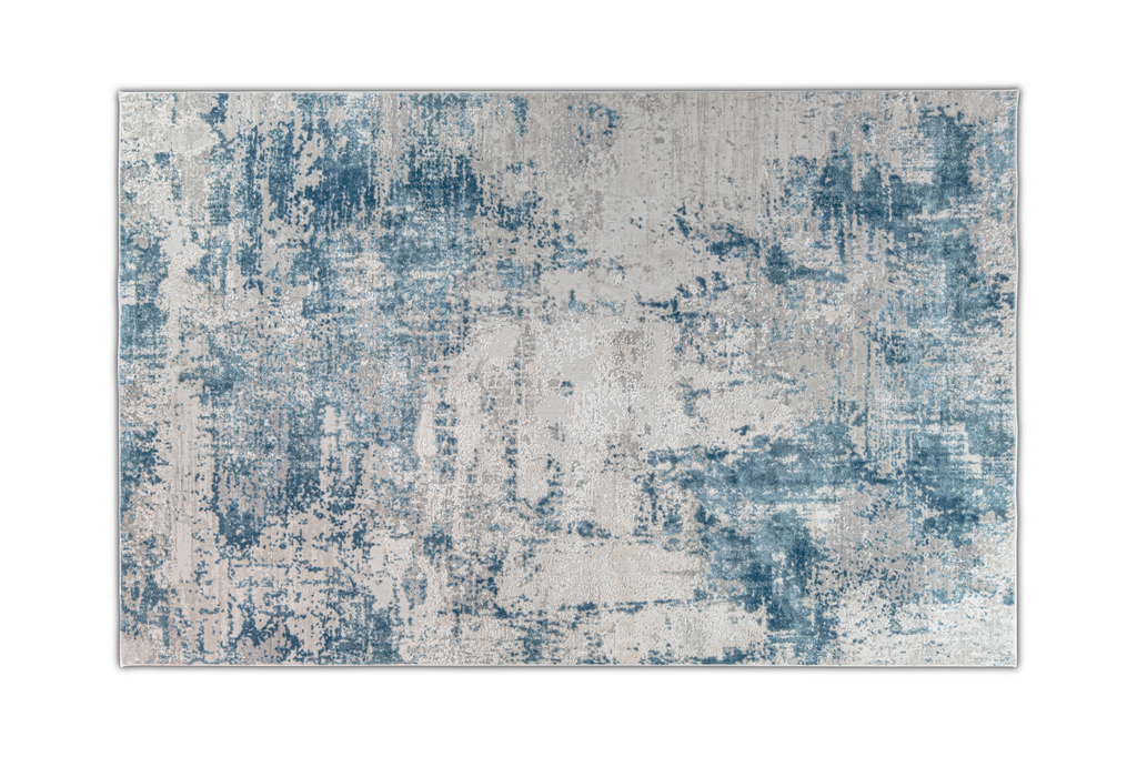 KEMER T2031  GRIS/AZUL  300*400 TAPETE - LN26 - Quedan pocos