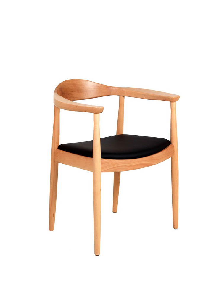 MONACO SILLA CON BRAZOS ASIENTO PIEL SINTETICA - MO26