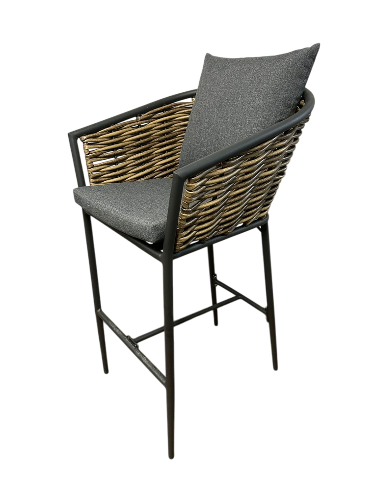 LANAI BANCO ALTO PARA EXTERIOR CON COJINERIA - M25