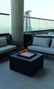 SQUARE SHORT FIRETABLE CHIMENEA MANUAL DE ACERO - HF