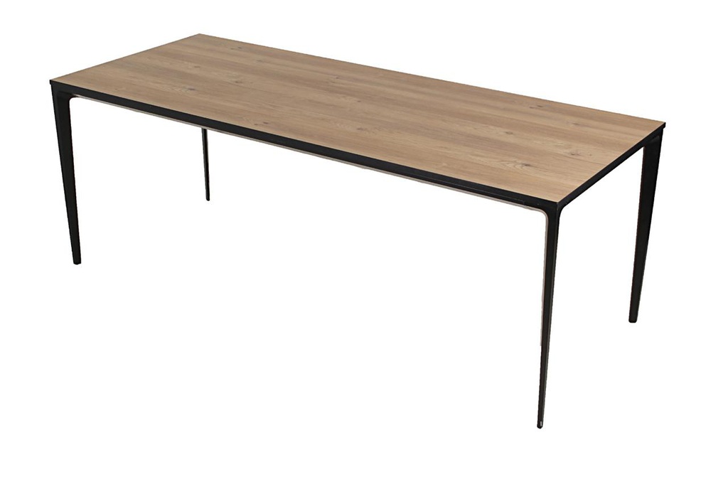 AUSTRIA MDF MESA DE COMEDOR RECTANGULAR ENCHAPADO - M