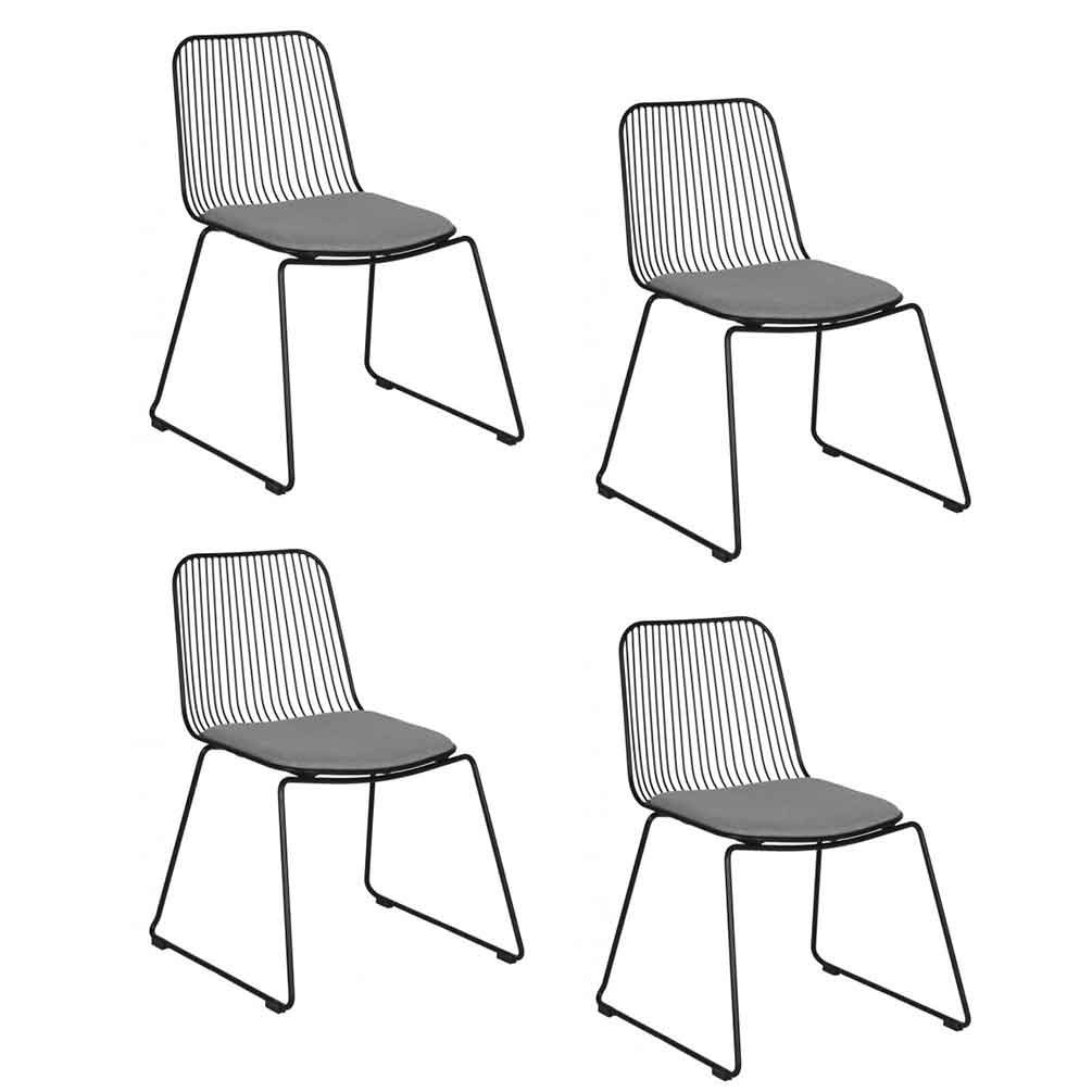 IRON set 4 SILLAS PARA EXTERIOR 100% - M25 *Piezas de exhibicion