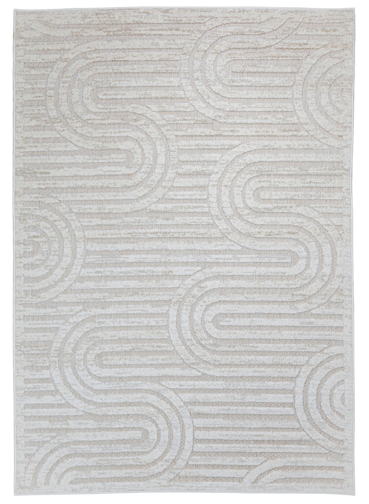 BELINA U6055 BEIGE MARFIL 200*290 TAPETE PARA EXTERIOR - LN26  - Quedan pocos