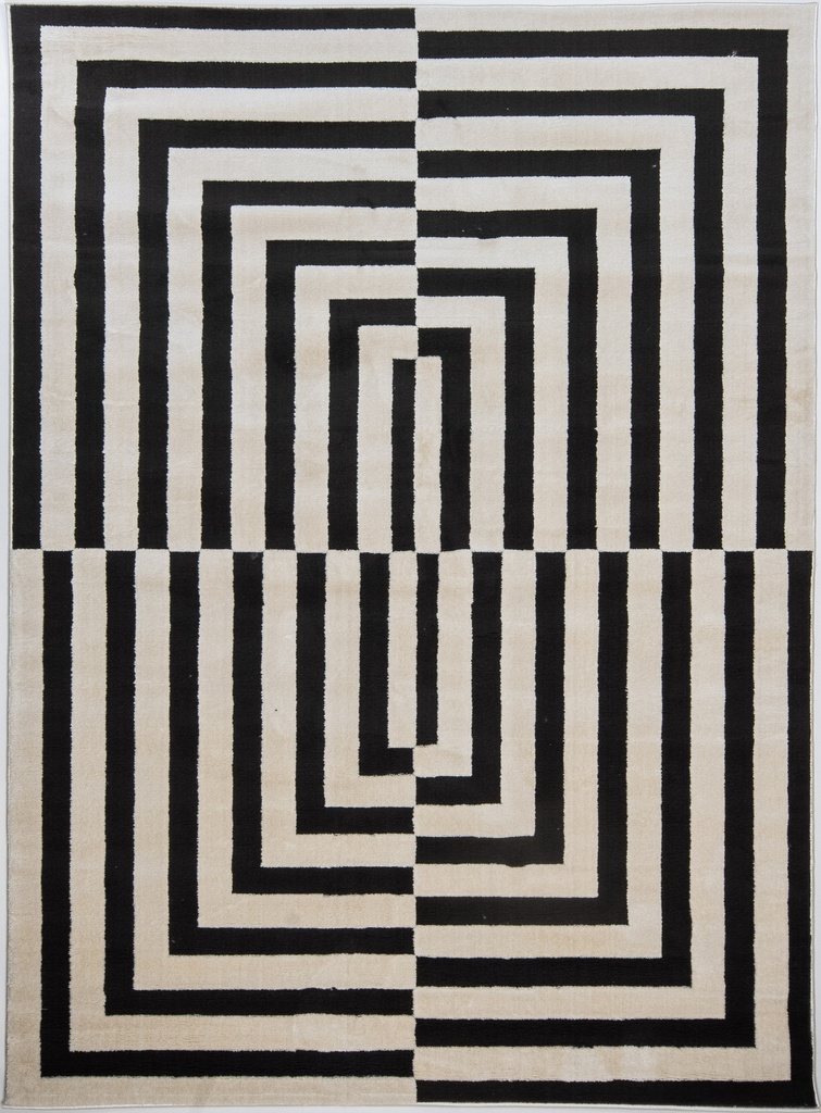 OPTIKA T9046 CREMA NEGRO 160*230 TAPETE - LN25  *  - consultar disponibilidad quedan pocos