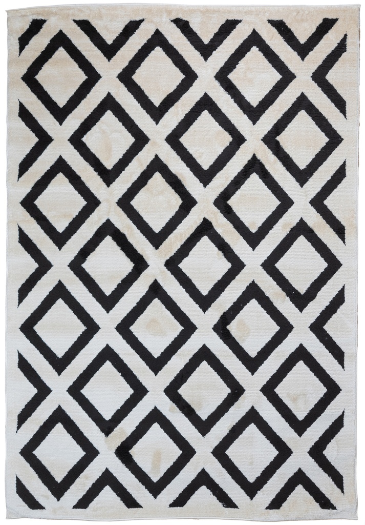 OPTIKA T9055 CREMA NEGRO 160*230 TAPETE - LN26