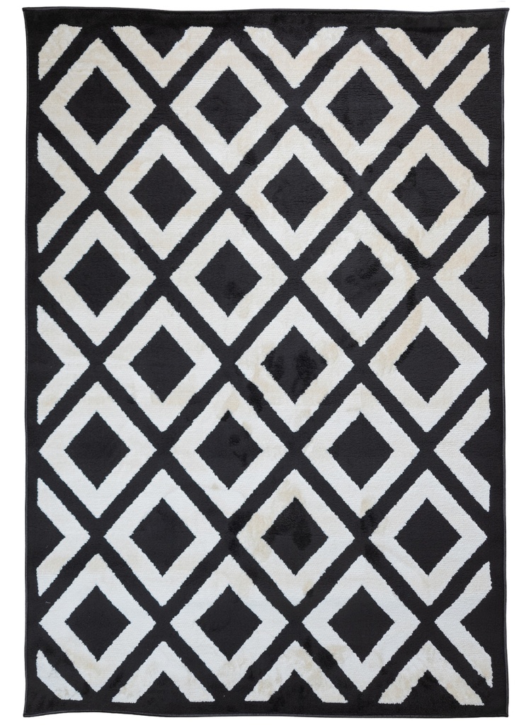 OPTIKA T9057 CREMA NEGRO 60*90 TAPETE - LN26