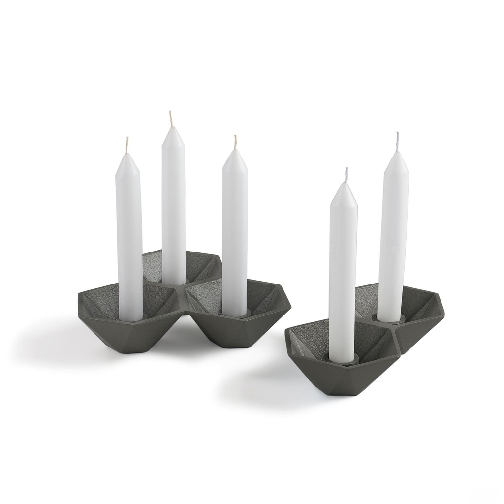 TALKS PORTAVELAS SET 2 METAL VERDE - lf *OUTLET 70% pieza unica