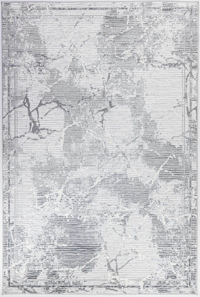 GRETA T4058 GRIS PLATA 160*230 TAPETE - LN26