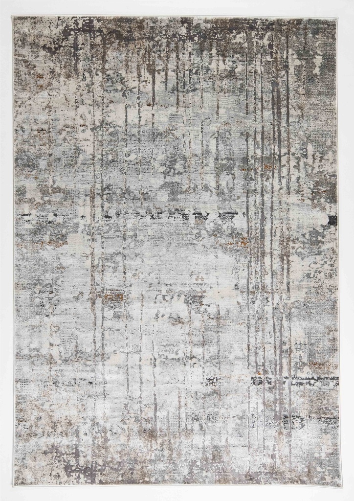 HADIM T2362 GRIS GRIS ORO 60x90cm TAPETE - LN26