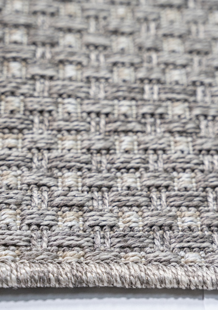 ISIS E1002 CAFÉ/ BEIGE 240 DIA TAPETE PARA EXTERIOR - LN26 - Quedan pocos