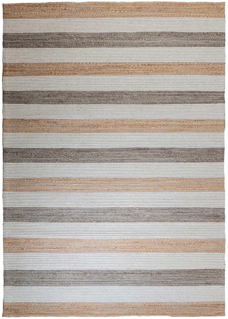 JAYA N8039 CREMA YUTE NEGRO 160*230 TAPETE - LN26