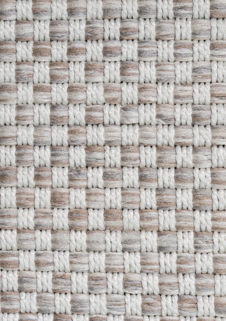 NUBIA E1008 BEIGE/ CAFÉ 240x330cm TAPETE PARA EXTERIOR - LN25