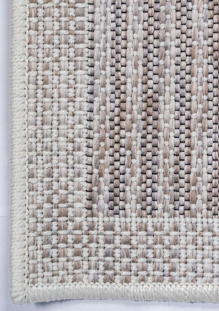 NUBIA E1011 BEIGE/ CAFÉ 60x90cm TAPETE PARA EXTERIOR - LN26