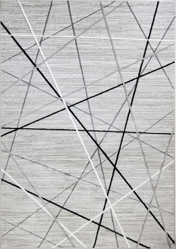 SESIA R1002 GRIS GRIS NEGRO 160x230cm TAPETE - LN26