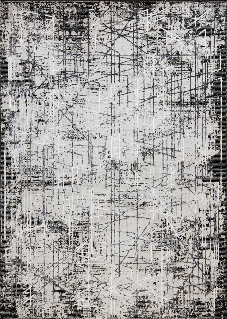 SESIA R1004 GRIS GRIS NEGRO 160x230cm TAPETE - LN26