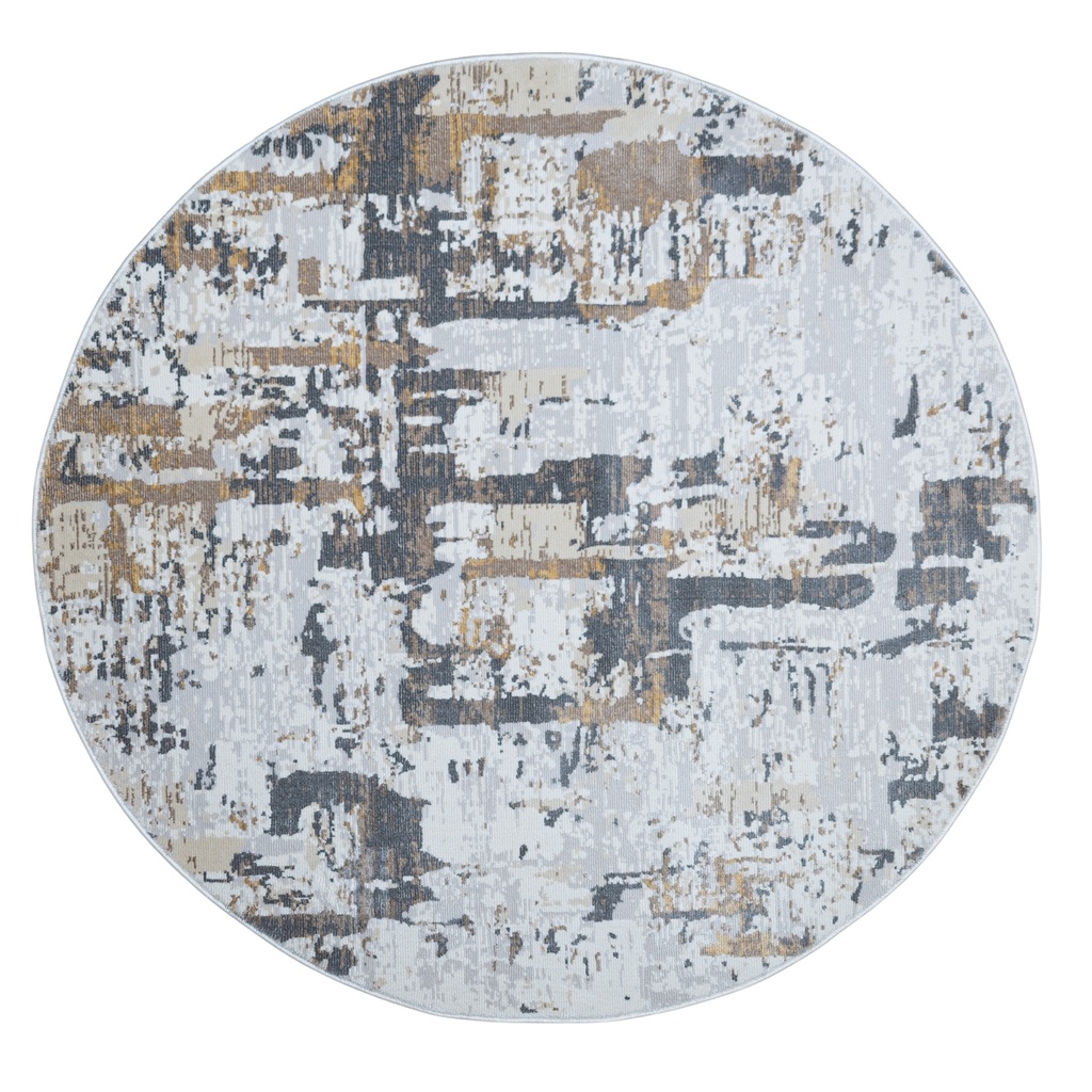 VELEKA U6038 CREMA ORO GRIS 240 DIA TAPETE - LN26