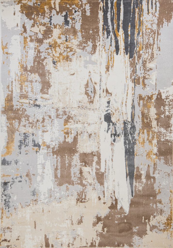 VELEKA U6042 CREMA ORO GRIS 60x90cm TAPETE - LN26  