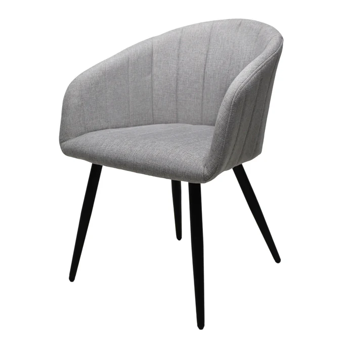 BURGOS set 2 SILLAS GRIS PLATA - JM26