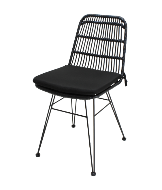 GUYANA NEGRA SILLA PARA EXTERIOR - JM26