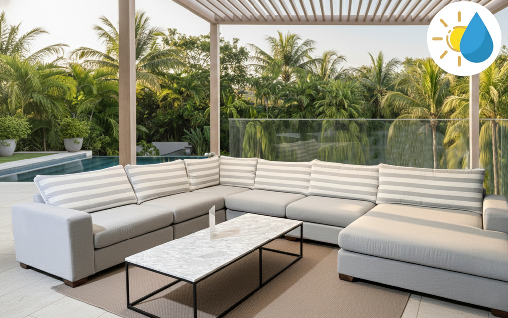 CAMELIA SALA EN HERRADURA TELA DE EXTERIOR - EC25 *disponible en tienda
