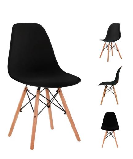 EAMES SET 10 SILLAS SB MADERA REPLICA OSLO - JM26. l