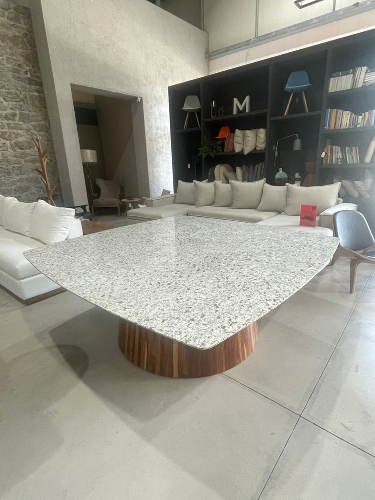 PIEDRA CUADRADA 200x200cm MESA DE COMEDOR - MG25 pieza única