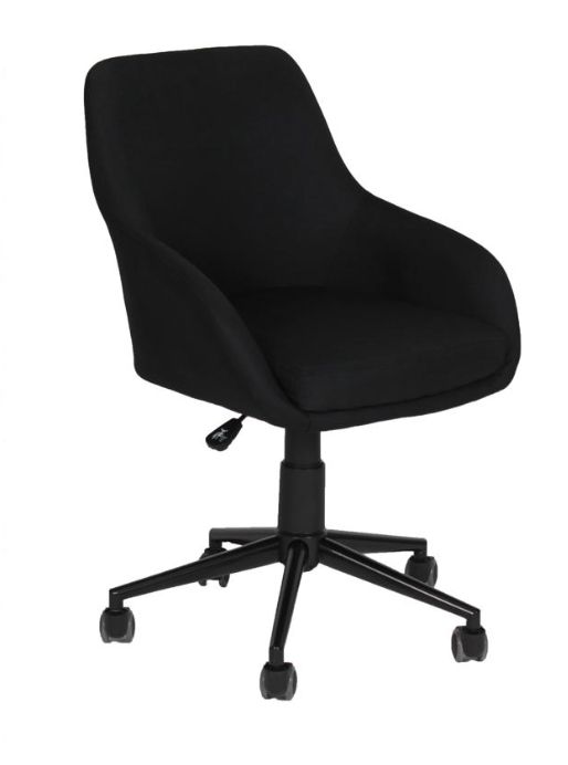 MARSELLA SILLA DE OFICINA TAPIZ EN TELA negra - M25