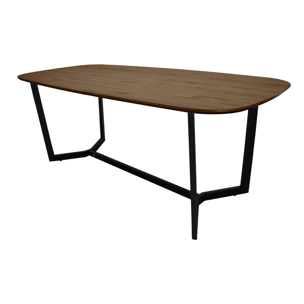 AMALFI MESA DE COMEDOR RECTANGULAR 180x90 TONO NOGAL - JM26.