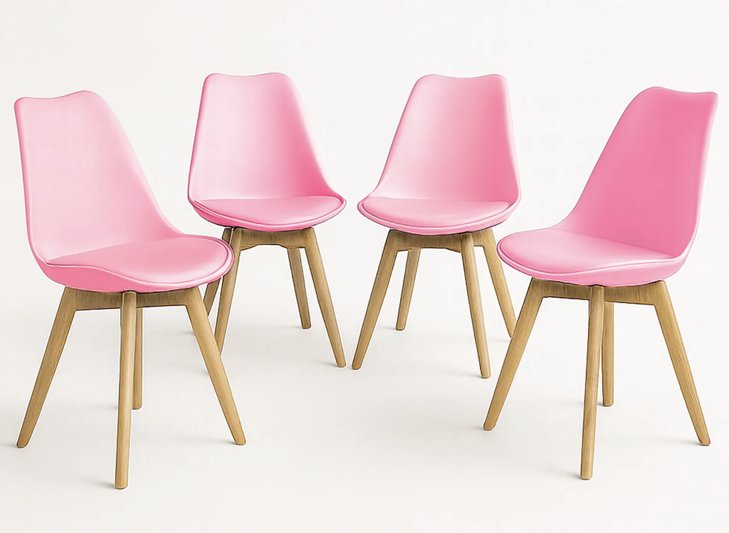 FRANK SILLA SET DE 4 ROSA - JM26 