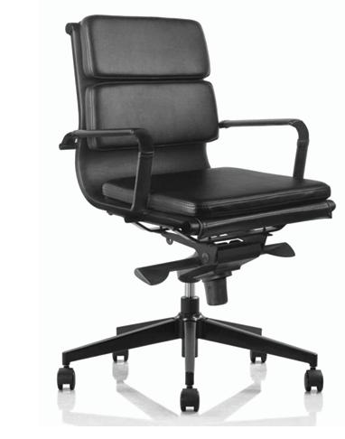 MADRID SILLA OFICINA RESPALDO BAJO NEGRA/NEGRA - MO26