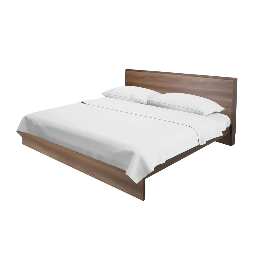 MARSALA CAMA MATRIMONIAL TONO NOGAL - JM26  *Quedan pocos