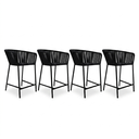 PUNTA MITA set 4 BANCOS Altos TEJIDOS PARA EXTERIOR - X23 *piezas disponibles en tienda
