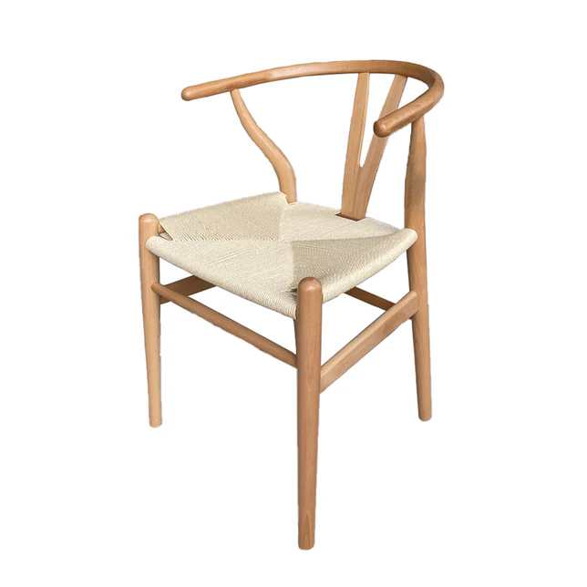 WISHBONE SILLA REPLICA MERIN NATURAL - JM26.