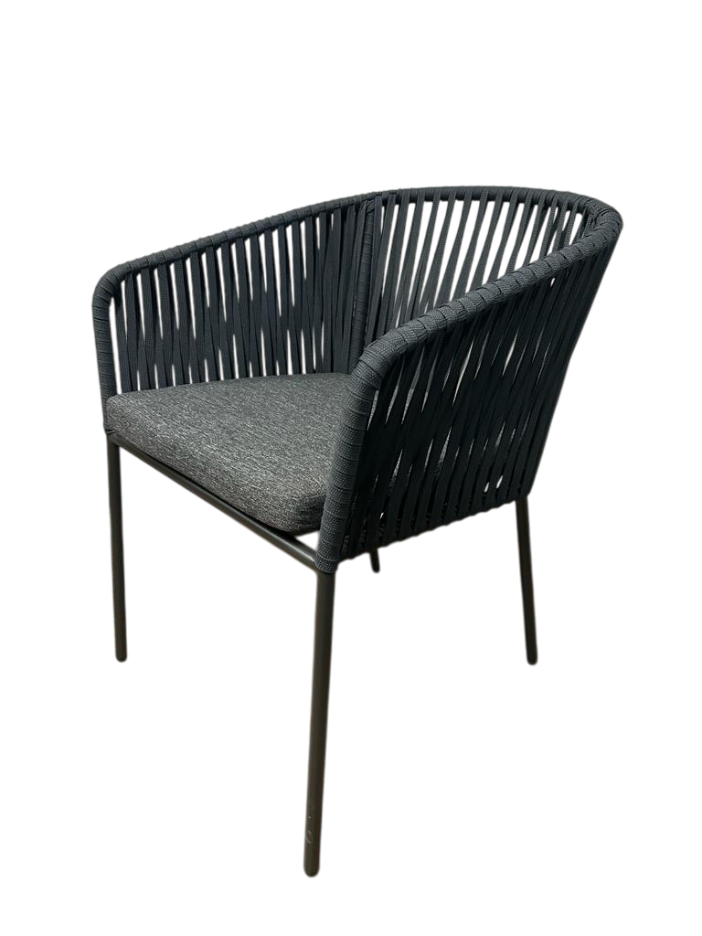 HAWAII SILLA PARA EXTERIOR CON 1 COJIN DE ASIENTO GRIS - MO26
