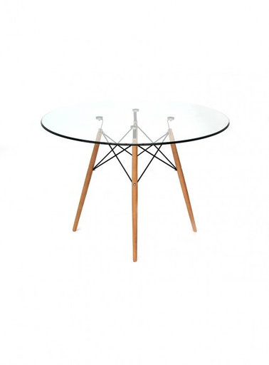 EAMES MESA REDONDA CRISTAL REPLICA BERLIN 100 - MO26 *pieza en tienda