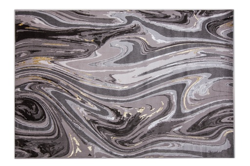 [8840] AYDA T9019 GRIS PLATA ORO 160*230 TAPETE - LN25 