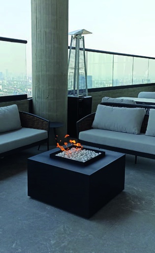 [PT-CHG-S-SF-MANUALMESA] SQUARE SHORT FIRETABLE CHIMENEA MANUAL DE ACERO - HF