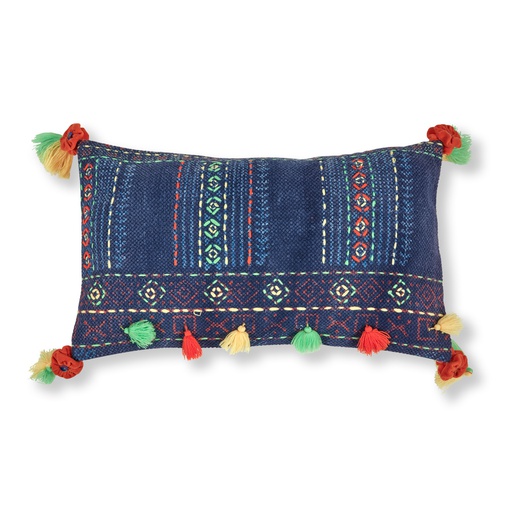 [HARFUN05084] HARBIN FUNDA COJIN TELA AZUL 30*50 - lf *OUTLET 80% pieza unica