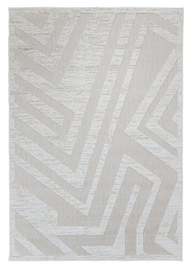 [12939] BELINA U6056 BEIGE MARFIL 160*230 TAPETE PARA EXTERIOR - LN26